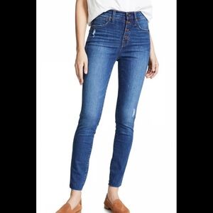 Madewell Skinny Jeans in Deep Blue Wash